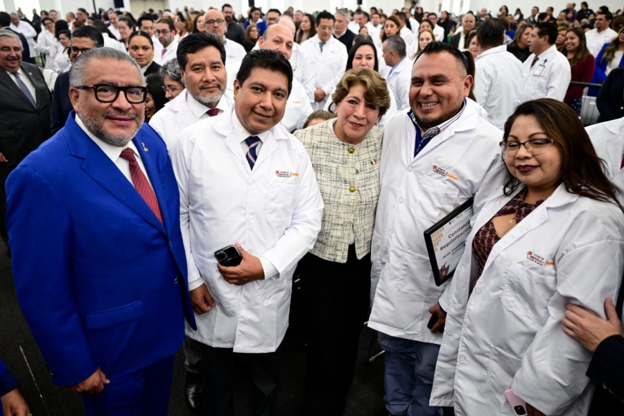 Rescate histórico del ISSEMYM: Delfina Gómez inyecta 100 mdp y basifica a 210 trabajadores médicos y administrativos