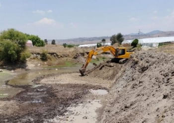 Limpian canales de la Cuenca del Río Lerma para evitar inundaciones de cultivos agrícolas