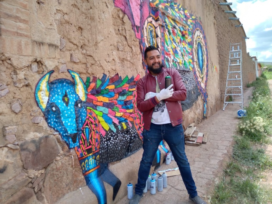 Re&uacute;nen fondos para restaurar mural en Ojocaliente