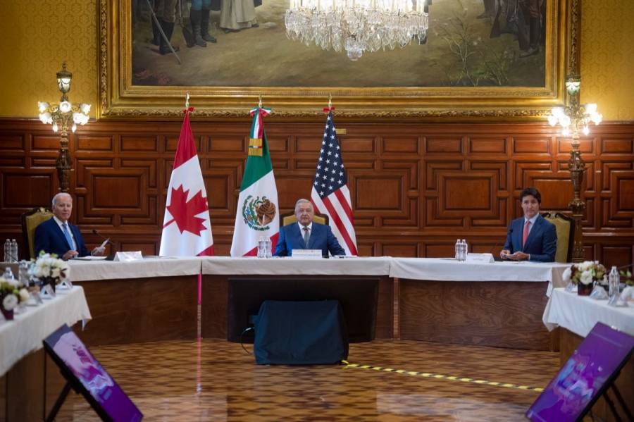 AMLO, Biden y Trudeau acuerdan integrar comit&eacute; para sustituir importaciones en Am&eacute;rica del Norte