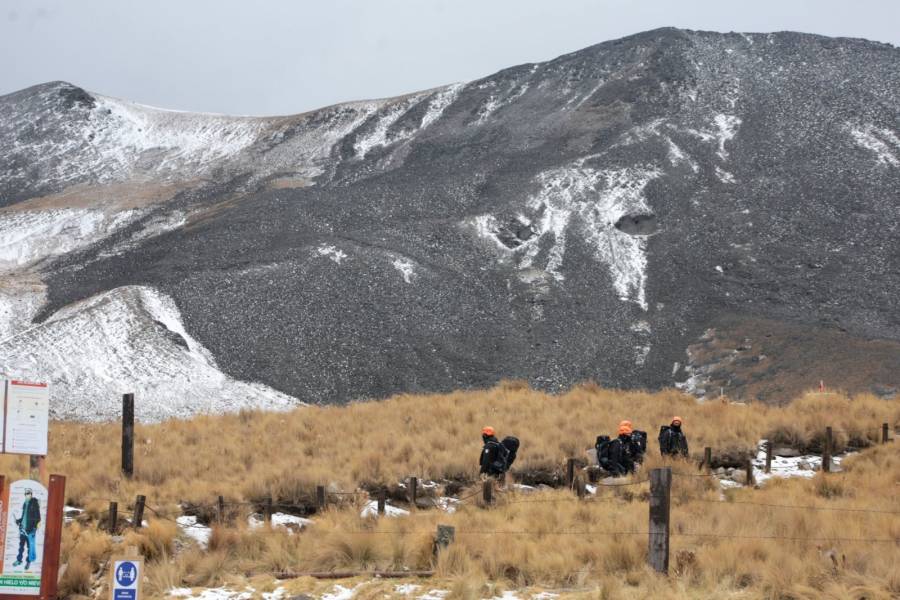 Cerro de Jocotitlán, un paisaje nevado que despierta asombro en el Estado de México