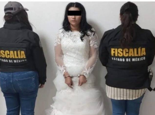 Detenida en vestido de novia la pareja de 