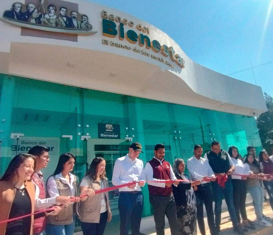 Inauguran segunda sucursal de Banco del Bienestar en Ciudad Jard&iacute;n, en Neza