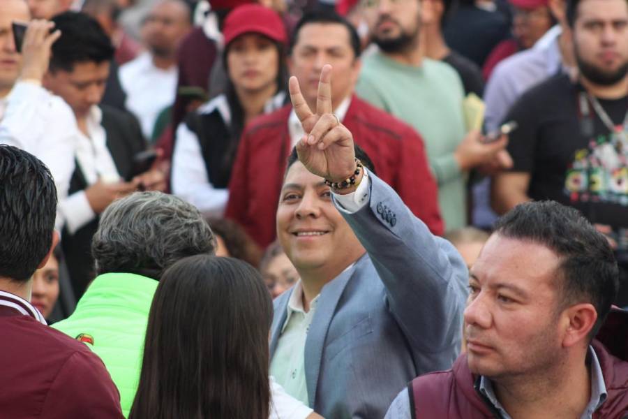 Ricardo Gallardo expresa apoyo total a Claudia Sheinbaum en cierre de precampa&ntilde;a en CDMX