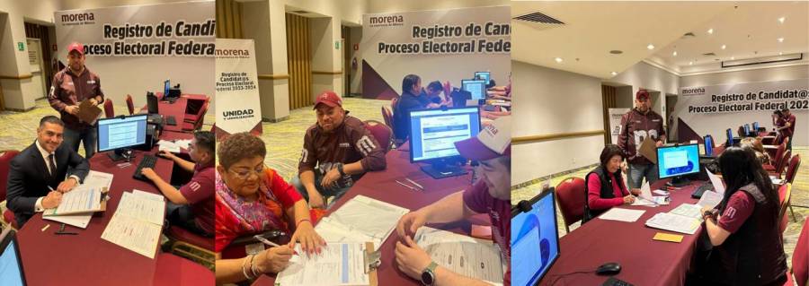 Garc&iacute;a Harfuch, Ernestina Godoy y Mariela Guti&eacute;rrez formalizan sus candidaturas al Senado