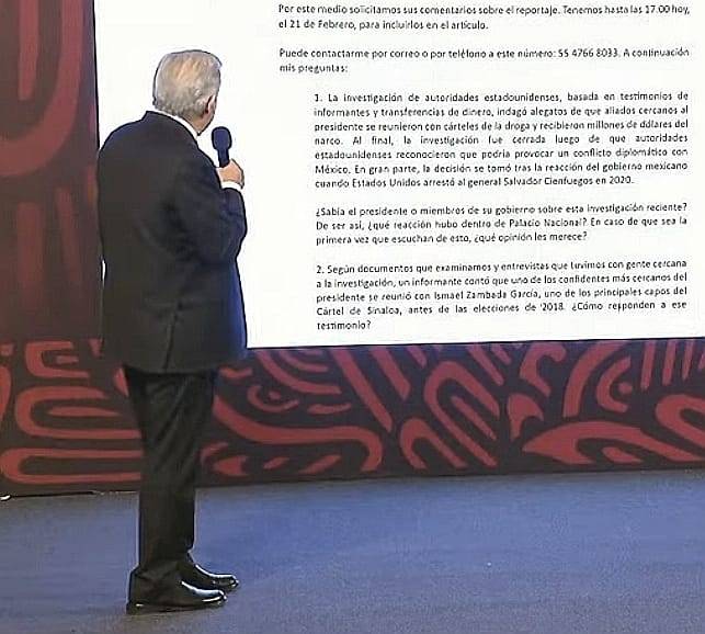 AMLO contesta preguntas a NYT en ma&ntilde;anera; descarta afectaciones en relaci&oacute;n bilateral con EU