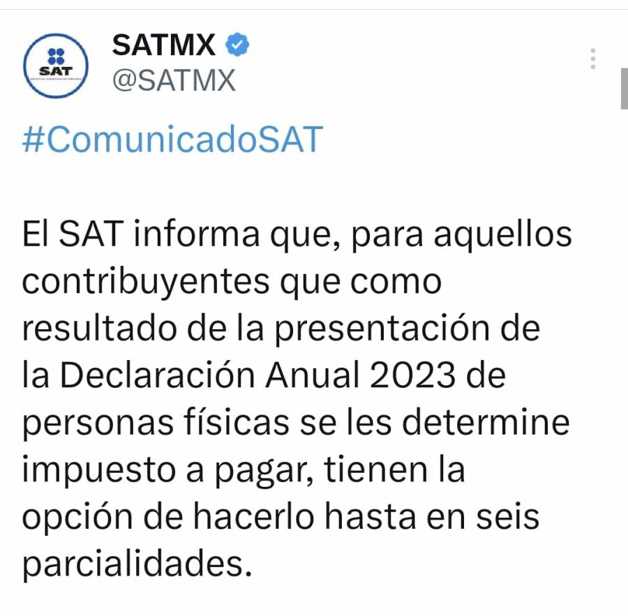 Gobierno permitir&aacute; que contribuyentes paguen impuestos en parcialidades