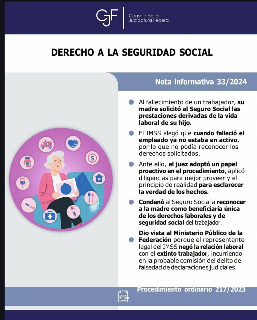 IMSS se negaba a entregar a mujer ahorros de pensión generados por su hijo fallecido; caso llega a MP