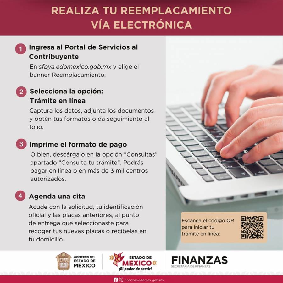 Invitan realizar el reemplacamiento vehicular vía electrónica