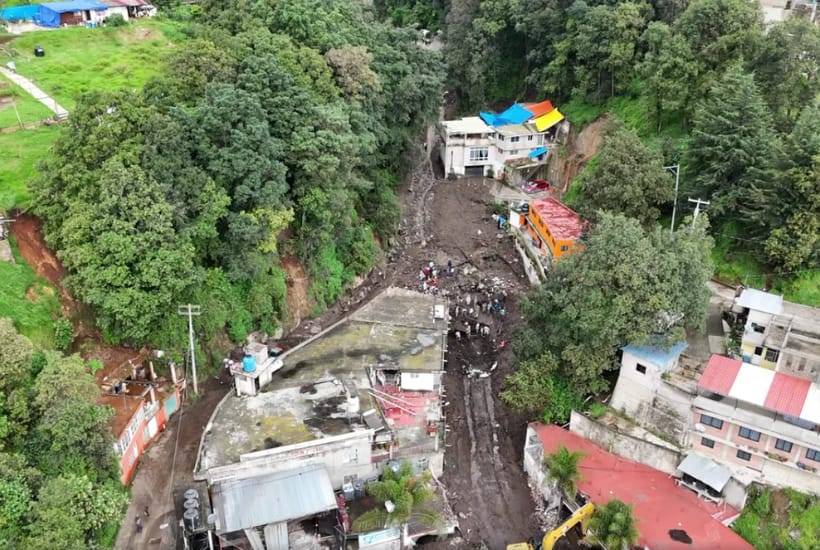 Jilotzingo seguirá la búsqueda de dos desparecidos tras deslave