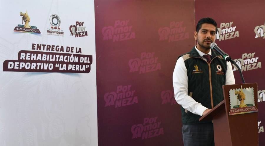 Para fomentar la práctica de la actividad física en nezahualcóyotl se rehabilitó y reinauguró el Deportivo La Perla