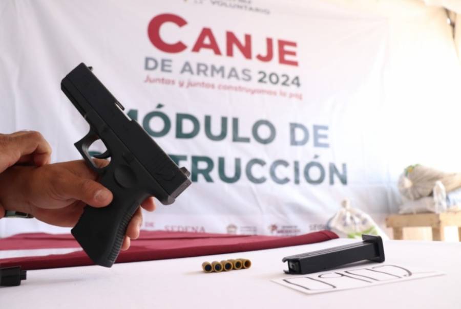 Entregan 4 millones de pesos con Canje de Armas en Edomex