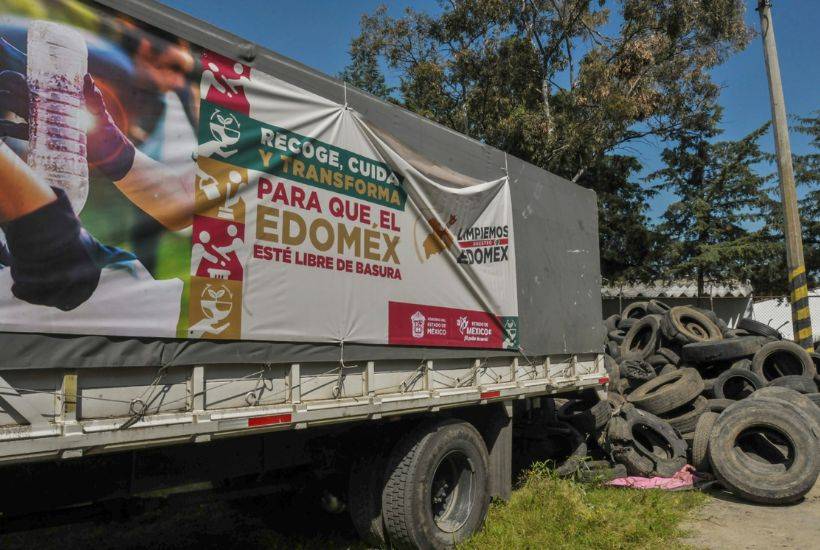 ¡Exitosa! Segunda Jornada “Limpiemos Nuestro EdoMex”; m&aacute;s de mil llantas en un d&iacute;a