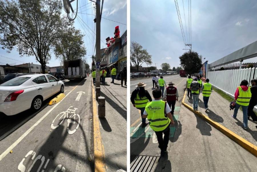 Ciclov&iacute;a de Isidro Fabela, lista a mediados de diciembre; lleva avance mayor al 20%