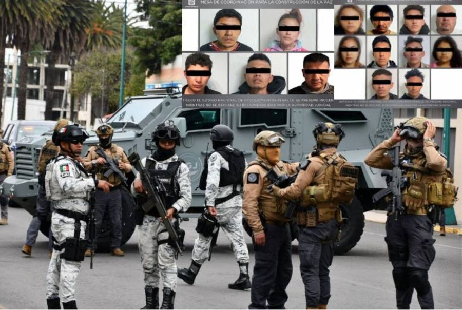 Más de 50 detenidos en Edomex por comisión de delitos de alto impacto