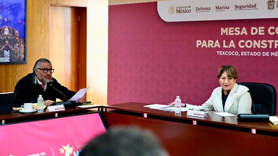 Delfina Gómez revisa la estrategia de seguridad en Texcoco: disminuye 54% el delito de homicidio doloso