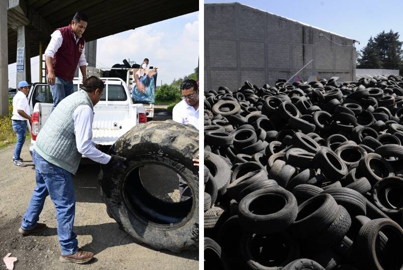 Más de 10 mil llantas y 1800 toneladas de basura recolectadas con “Limpiemos Nuestro Edomex”