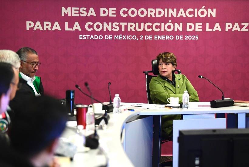 Delfina Gómez resalta baja en delitos de alto impacto en primera Mesa de Seguridad