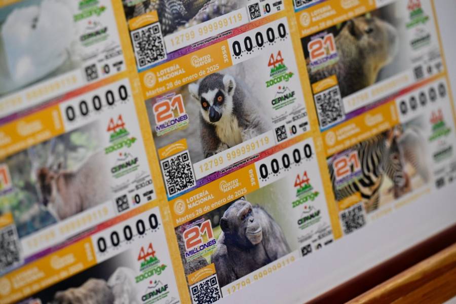 Delfina G&oacute;mez devela billete de la Loter&iacute;a Nacional conmemorativo al 44° aniversario del Parque Ecol&oacute;gico de Zacango