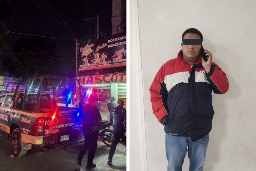 Policía de Ecatepec detienen a exempleado municipal, acusado de extorsionar tianguistas