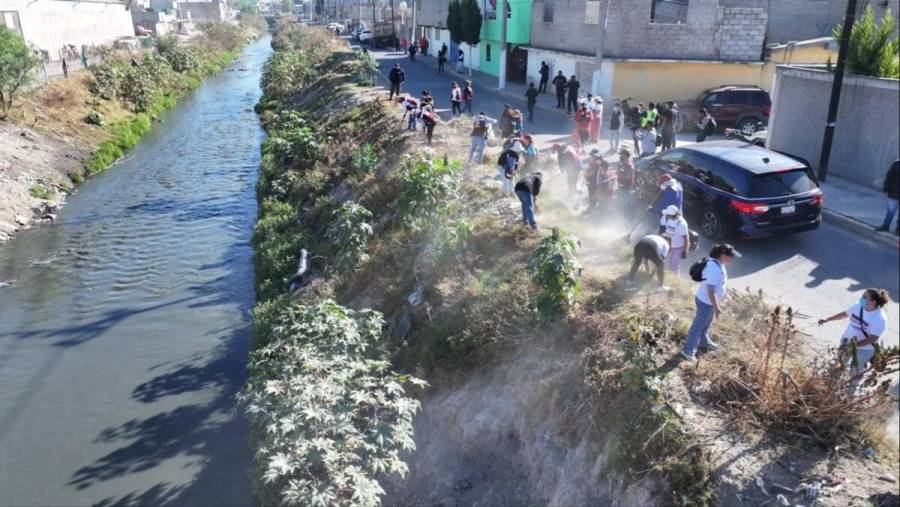 Municipios del Estado de México unen esfuerzos para limpiar el dren Cartagena y prevenir inundaciones