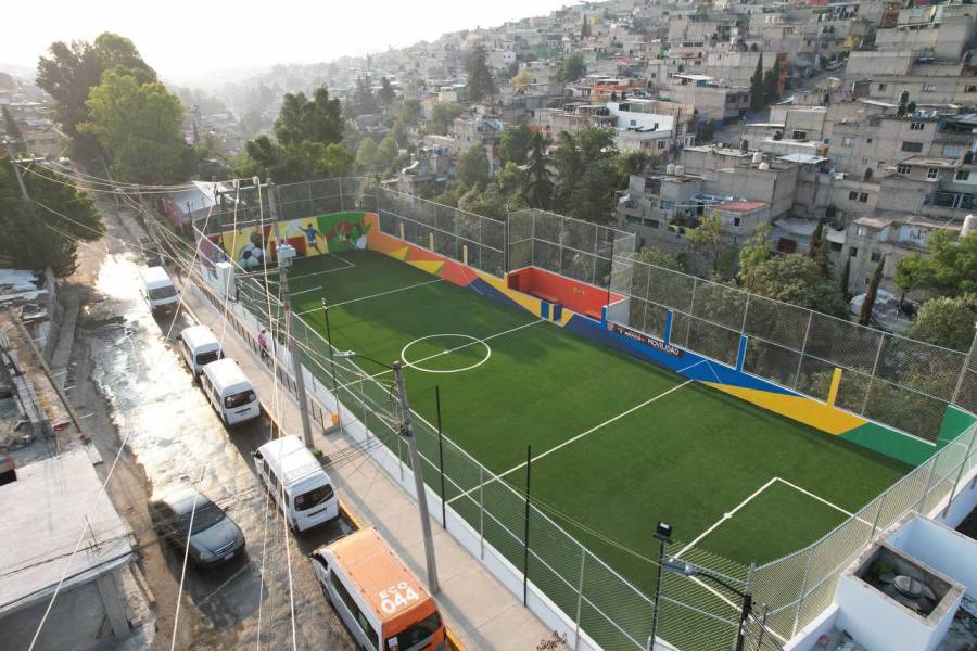 ¿Cancha de fútbol rápido en la línea 3 del Mexicable? Aquí los detalles de este espacio ubicado en Naucalpan