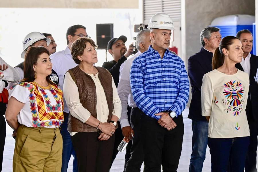 Supervisan Sheinbaum y Delfina Gómez Tren Interurbano “El Insurgente” México-Toluca tramo Observatorio