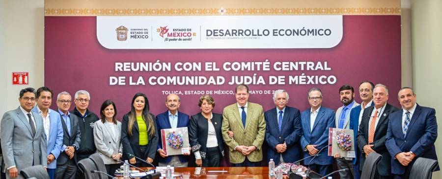 Delfina Gómez Álvarez se reúne con el Comité de la Comunidad Judía de México