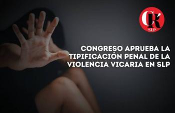 Congreso aprueba la tipificación penal de la violencia vicaria en SLP