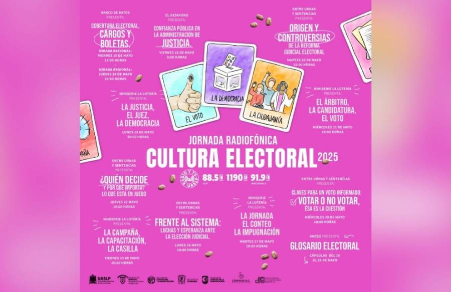 La UASLP presenta jornada radiof&oacute;nica sobre cultura electoral 2025