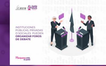 Instituciones públicas, privadas o sociales pueden organizar foros de debate
