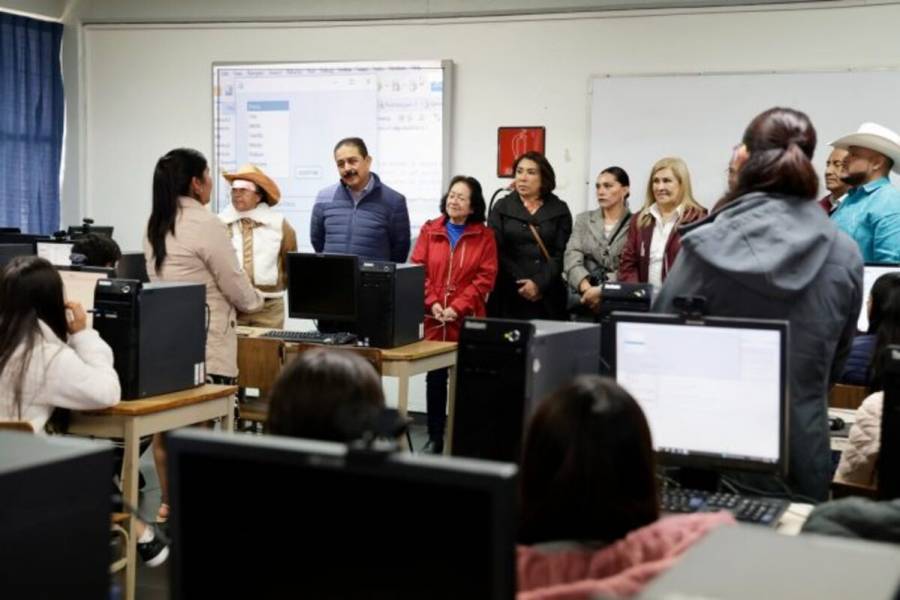 Entrega GEM 6 mdp en obras, equipamiento y mobiliario para escuelas del norte del Edomex