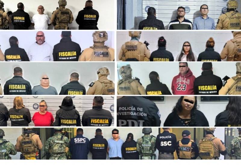 Detienen a 11 personas por despojo en Edomex; imputan a tres notarios y 9 funcionarios