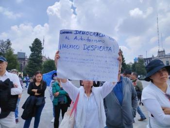 Marcha en Toluca contra elección judicial