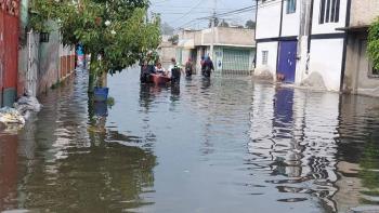 Inundaciones en Chalco afectan jornada electoral