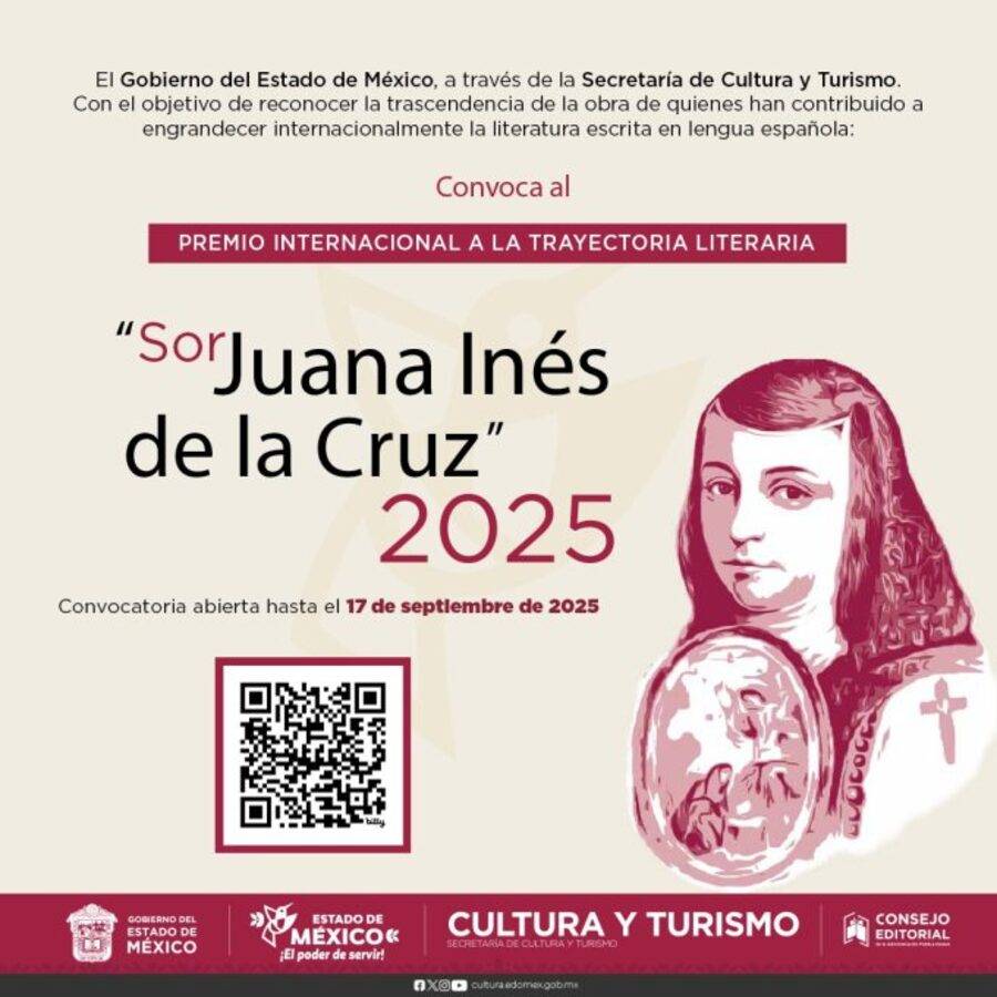 Impulsa Edomex talento literario con el Premio Internacional “Sor Juana Inés de la Cruz” 2025