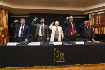 Refrenda Presidente Municipal de Neza convenio con la FES Zaragoza para fortalecer la salud bucal de policías y sus familias