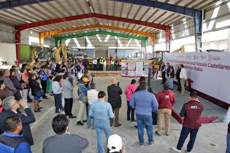 Arranca construcción de la Universidad Nacional Rosario Castellanos en Naucalpan y Chalco