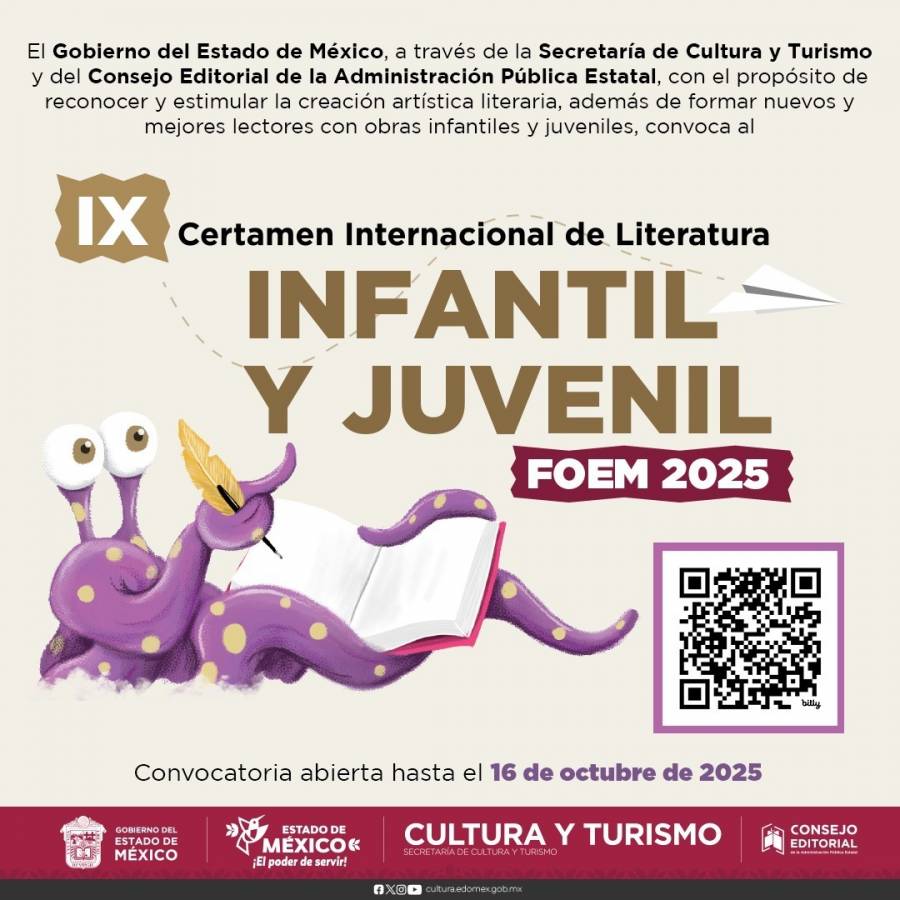 Si te apasiona la creación literaria participa en el “IX Certamen Internacional de Literatura Infantil y Juvenil FOEM 2025”
