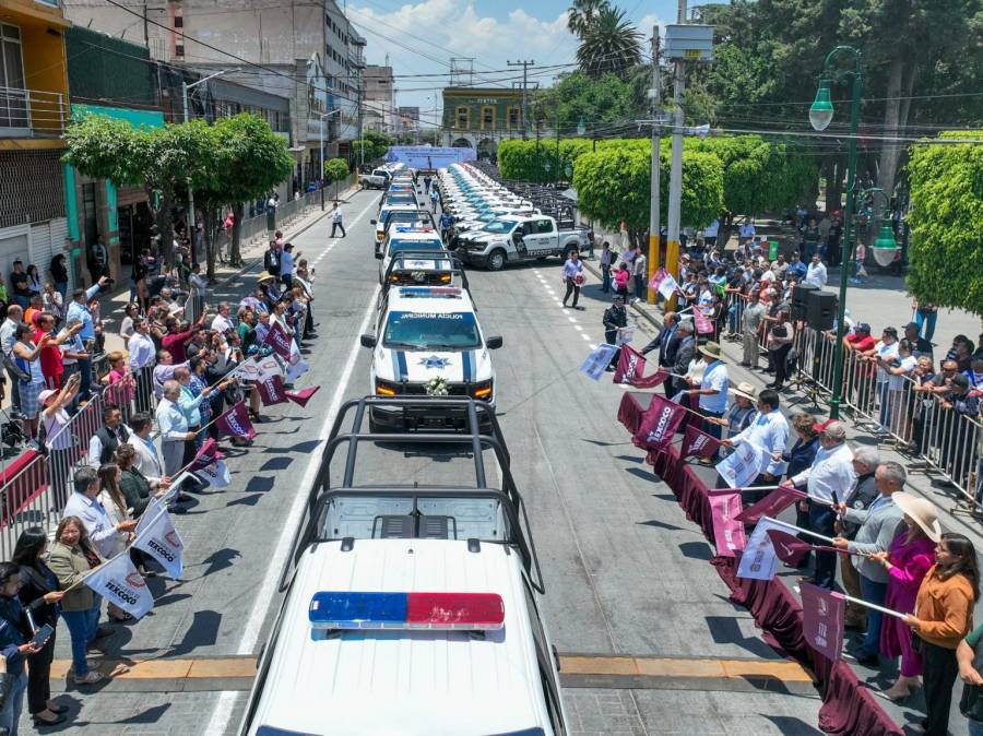 Fortalece Delfina G&oacute;mez la Estrategia Operativa Oriente con 40 patrullas de alta tecnolog&iacute;a en Texcoco