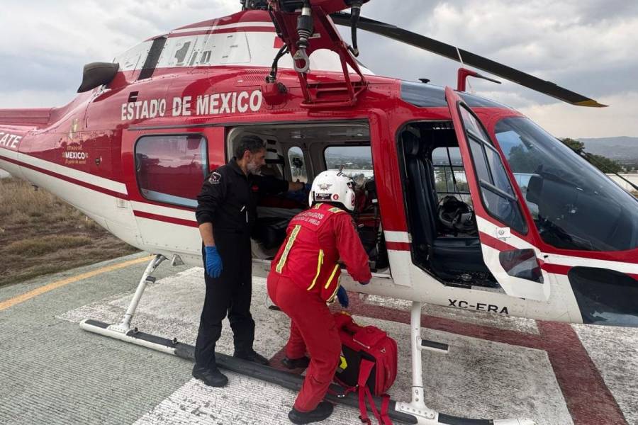 Grupo Relámpagos realizó 35 operativos aéreos en mayo para salvar vidas en Edomex