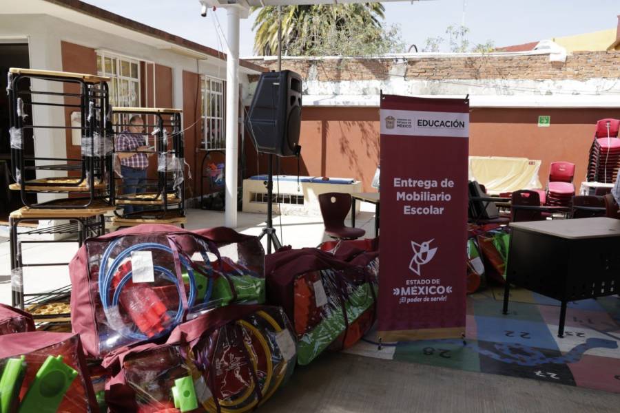Invierte GEM m&aacute;s de 4.7 mdp en escuelas de Axapusco y Nopaltepec para renovar aulas, mobiliario y equipo deportivo