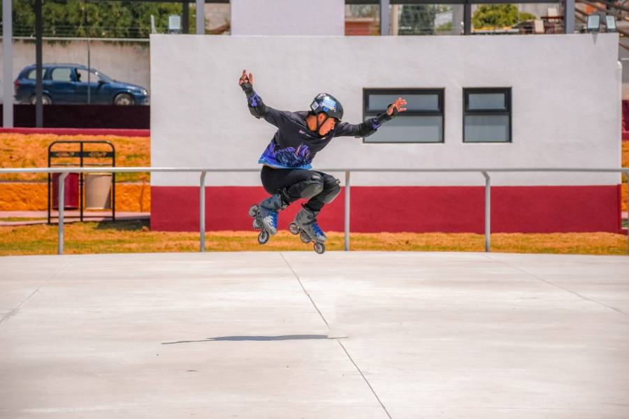 “Skateparks” con estilo: jóvenes del EdoMéx ruedan en las nuevas pistas construidas por la Gobernadora Delfina Gómez