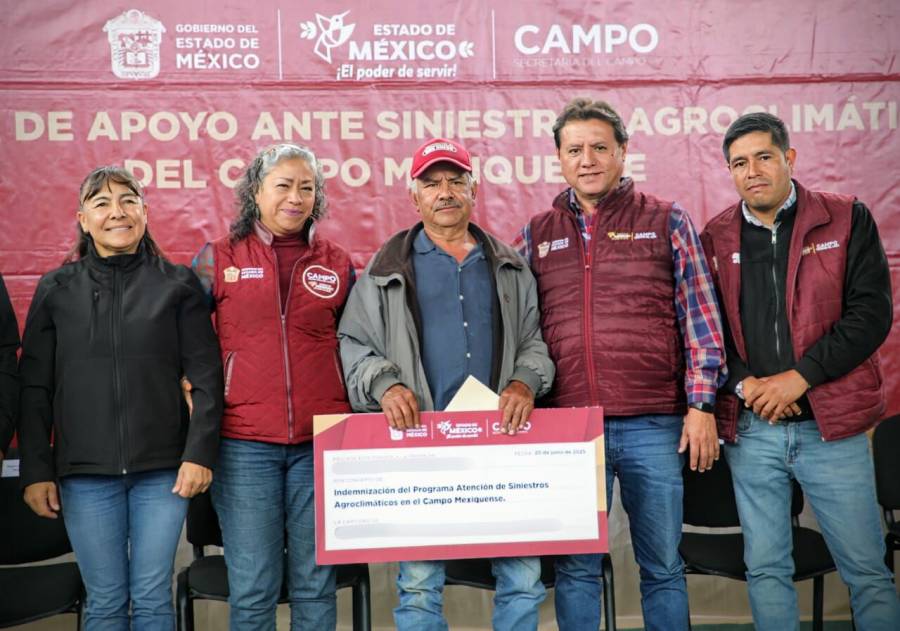 Entrega GEM apoyos económicos a más de un centenar de productores de maíz y hortalizas de Temascalcingo afectados por inundaciones