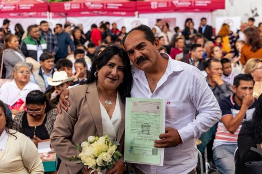 Formaliza Gobierno del Edomex unión civil de más de 9 mil 300 parejas sin costo