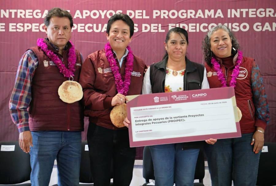 Apoyos por 2.8 mdp mejoran producción pecuaria en seis municipios del Edoméx