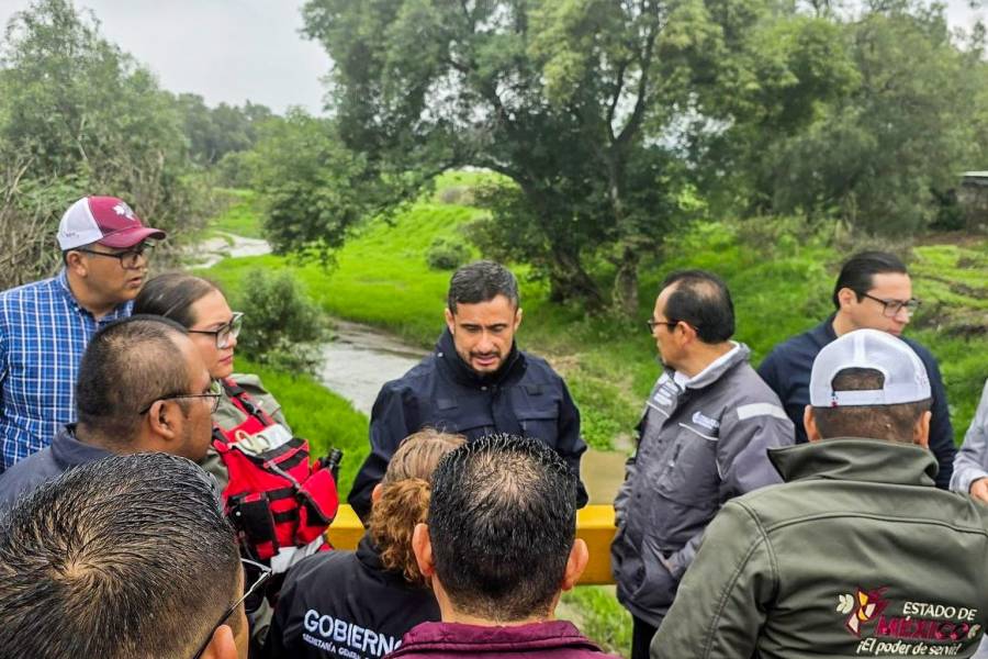 Refuerza GEM vigilancia en márgenes de ríos Papalotla y Xalapango para prevenir riesgos a la población durante la temporada de lluvias