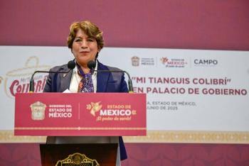 Maestra Delfina Gómez abre Palacio de Gobierno a “Mi Tianguis Colibrí”, iniciativa con más de 1.2 MDP de ventas en beneficio de productores mexiquenses