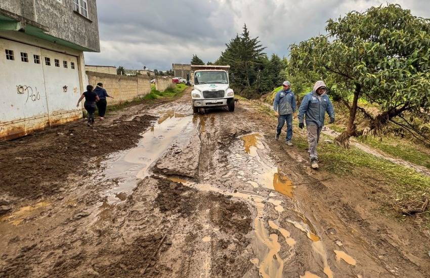 Lluvias dejaron 45 viviendas afectadas en Santiago Tianguistenco; atiende CAEM emergencia