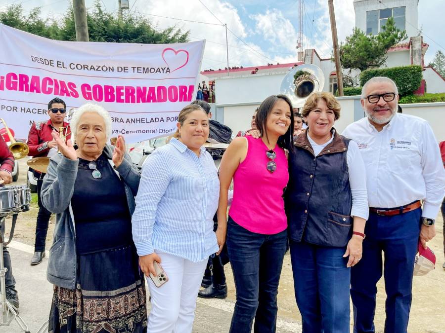 Justicia social para los pueblos originarios del EdoMéx; Gobernadora Delfina Gómez entrega rehabilitación de camino al Centro Ceremonial Otomí